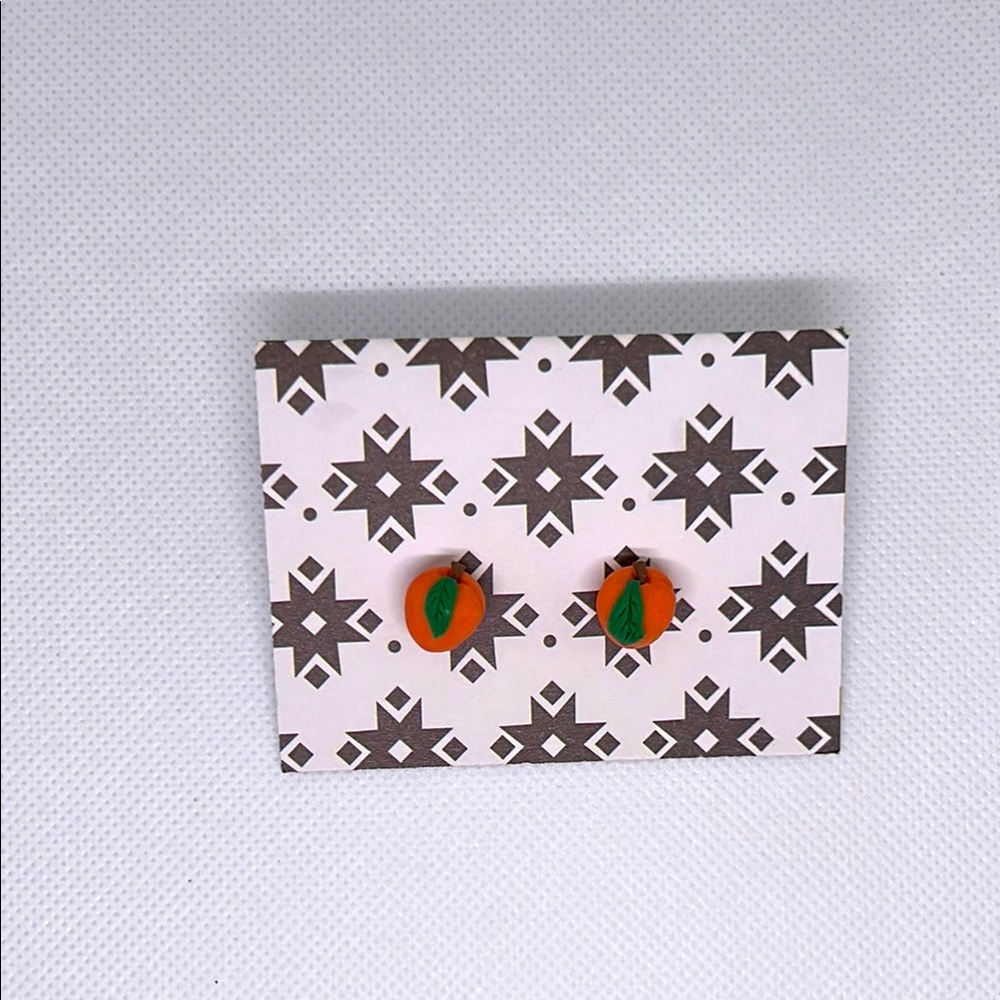 Clay Peach Earrings